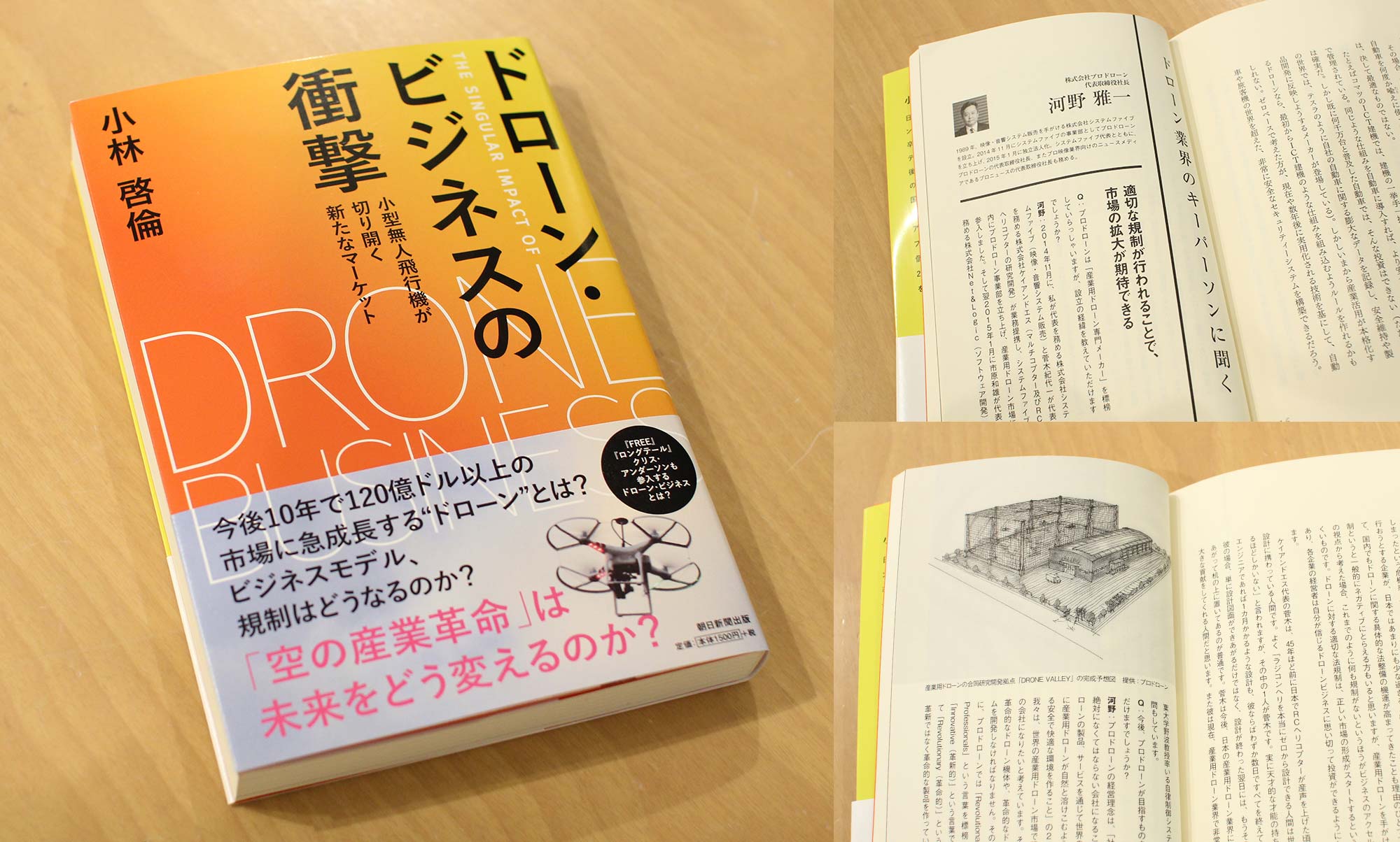 朝日新聞出版「ドローン・ビジネスの衝撃」にPRODRONEが掲載されました。