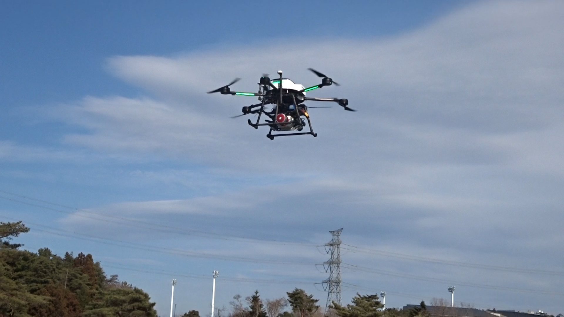 A large Riegle laser-equipped drone completed a 70,000m 2 land survey in just three flights.