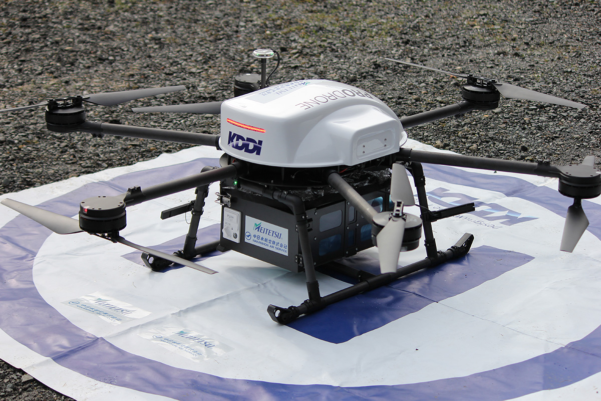 AED delivery by drone with LTE network